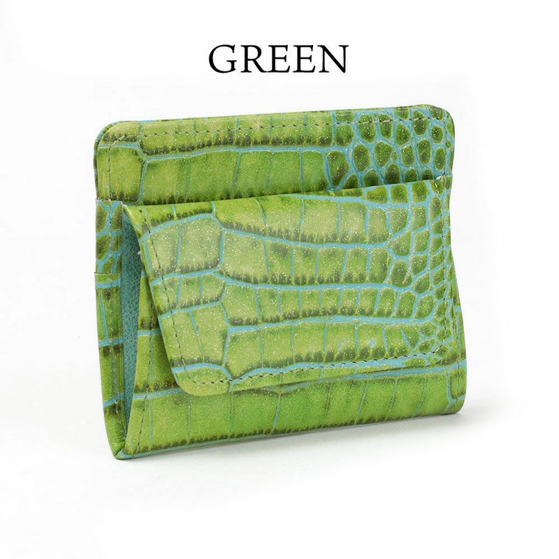 財布_イスキア_薄札入れ_カーリ2_グリーン