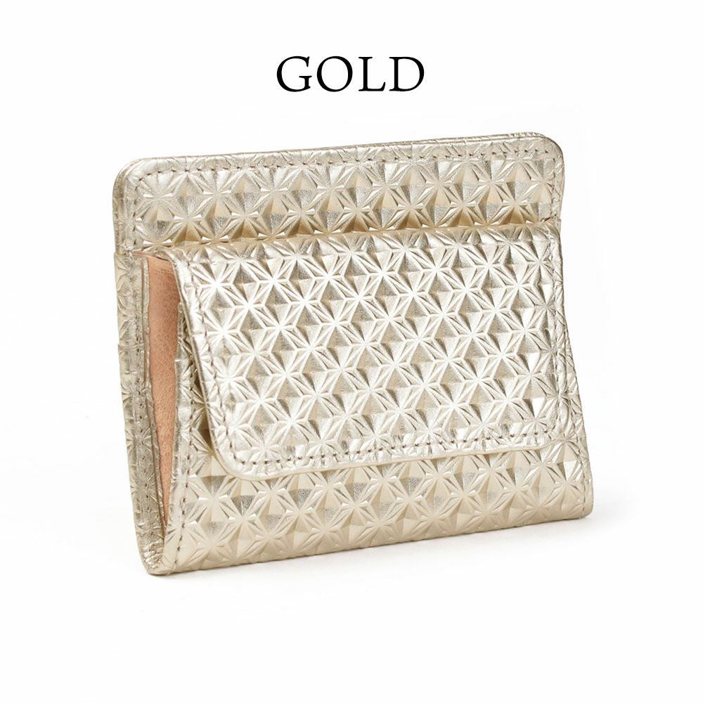 イスキア_薄札入れ_ラバトスパイダー_ゴールド