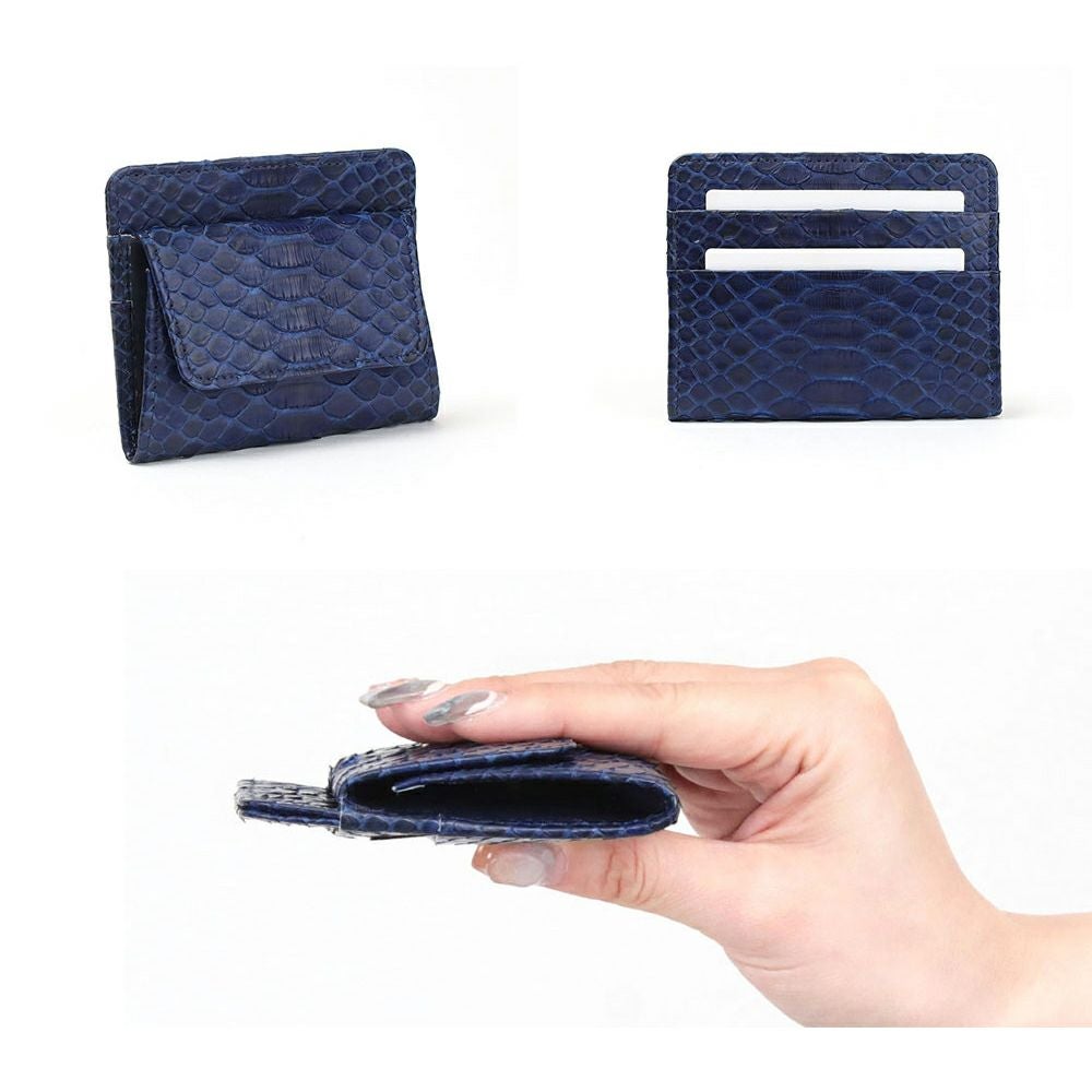 財布_イスキア_薄札入れ_藍_パイソン_詳細