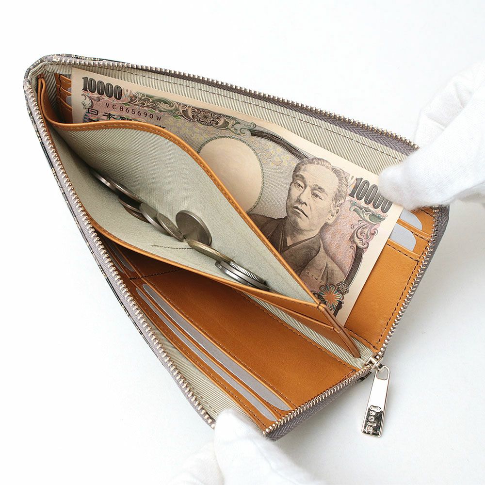 モロッコ＿ブラーノ＿L字ファスナーロング＿薄型長財布＿中身