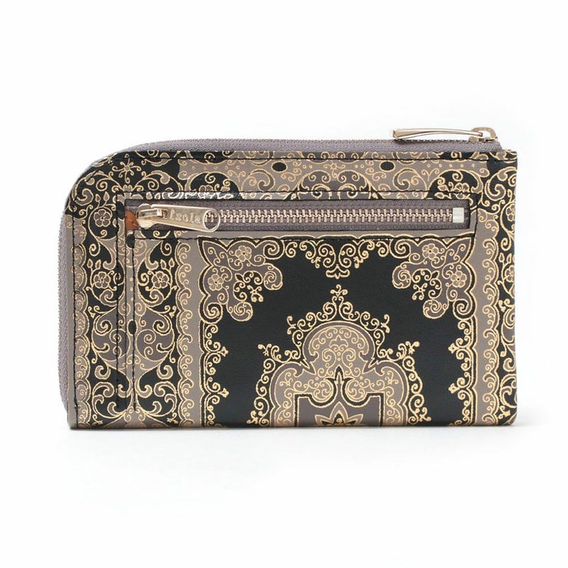 モロッコ＿L字ファスナー中＿コンパクト財布＿ミニ財布＿本革＿ラム革＿ミコノス＿背面