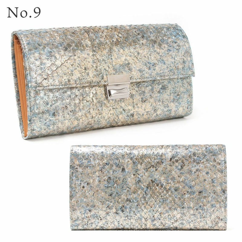 単品＿マルタ＿三段錠＿ギャルソン＿パイソンレザー＿NO.9