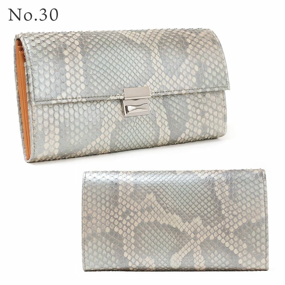 単品＿マルタ＿三段錠＿ギャルソン＿パイソンレザー＿NO.30