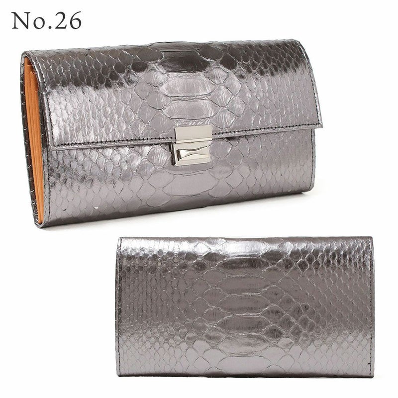 単品＿マルタ＿三段錠＿ギャルソン＿パイソンレザー＿NO.26