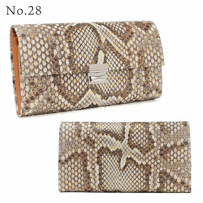 単品＿マルタ＿三段錠＿ギャルソン＿パイソンレザー＿NO.28