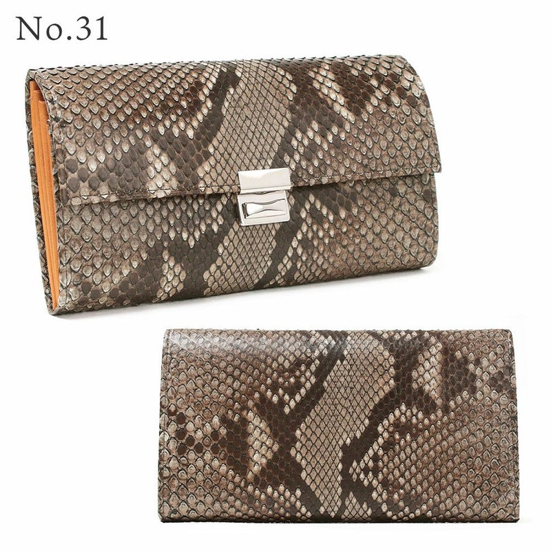 単品＿マルタ＿三段錠＿ギャルソン＿パイソンレザー＿NO.31