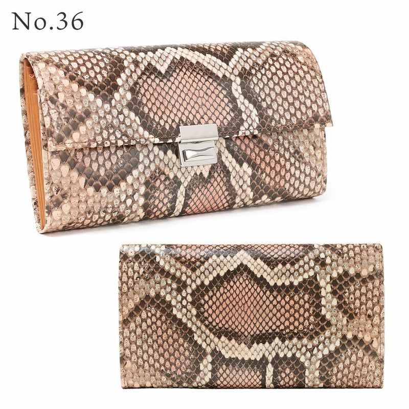 単品＿マルタ＿三段錠＿ギャルソン＿パイソンレザー＿NO.36