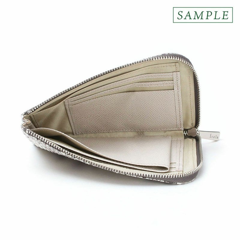 単品＿ミコノス＿L字ファスナー中＿コンパクト財布＿パイソン＿蛇＿内側