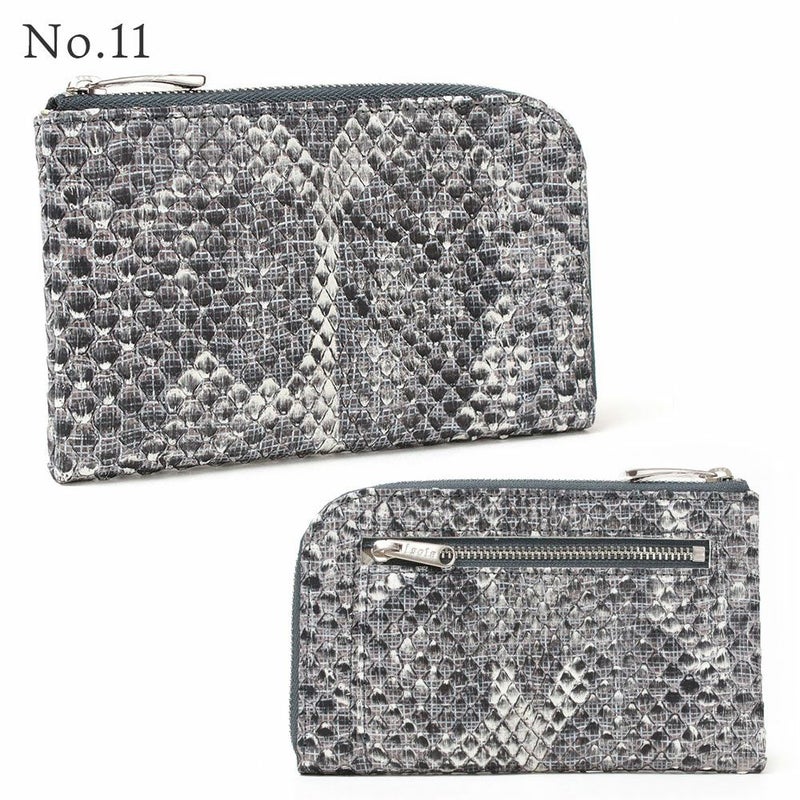単品＿ミコノス＿L字ファスナー中＿コンパクト財布＿パイソン＿蛇＿バリエーション