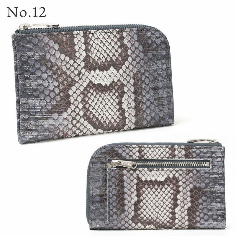 単品＿ミコノス＿L字ファスナー中＿コンパクト財布＿パイソン＿蛇＿バリエーション