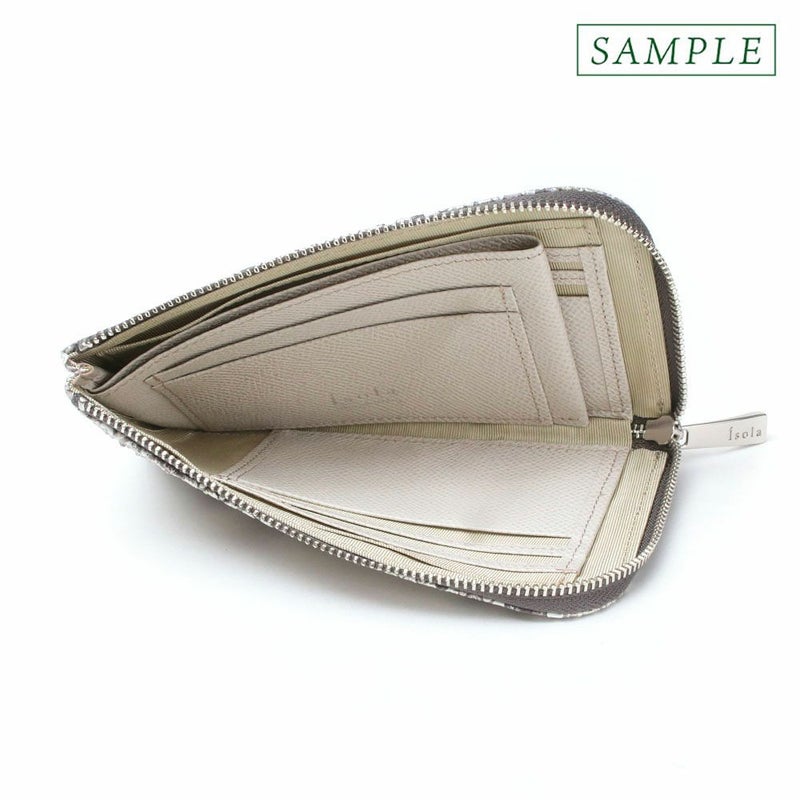 単品＿限定＿ミコノス＿L字ファスナー中＿コンパクト財布＿パイソン＿蛇＿内側