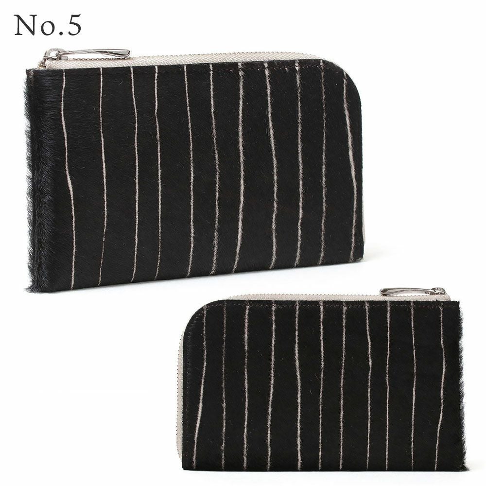 限定＿ミコノス＿L字ファスナー中＿コンパクト財布＿ヘアカーフ＿ハラコ＿バリエーション