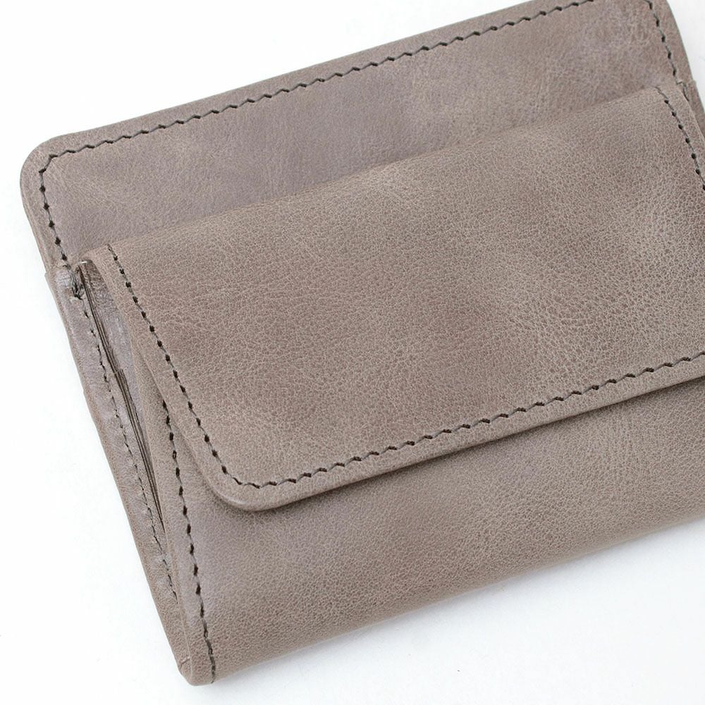 ホワイトワックス＿イスキア＿コンパクト財布＿ミニ財布＿アイソラ＿革