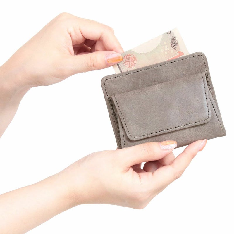 ホワイトワックス＿イスキア＿コンパクト財布＿ミニ財布＿アイソラ＿サイズ感