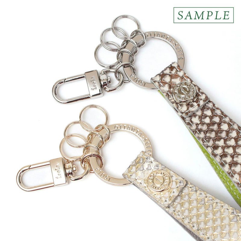 単品＿スペシャル＿タカロア＿キーリング＿パイソン＿蛇革＿金具