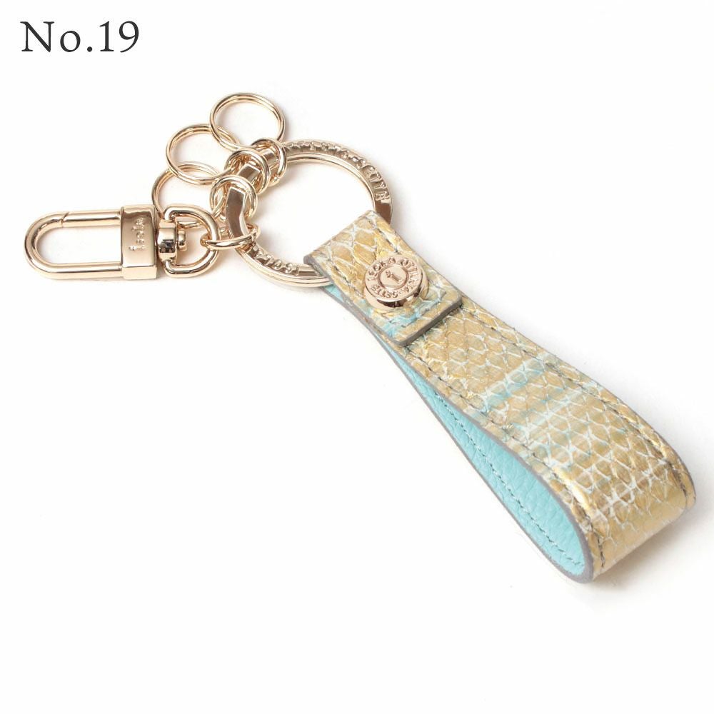 単品＿スペシャル＿タカロア＿キーリング＿パイソン＿蛇革＿NO.19