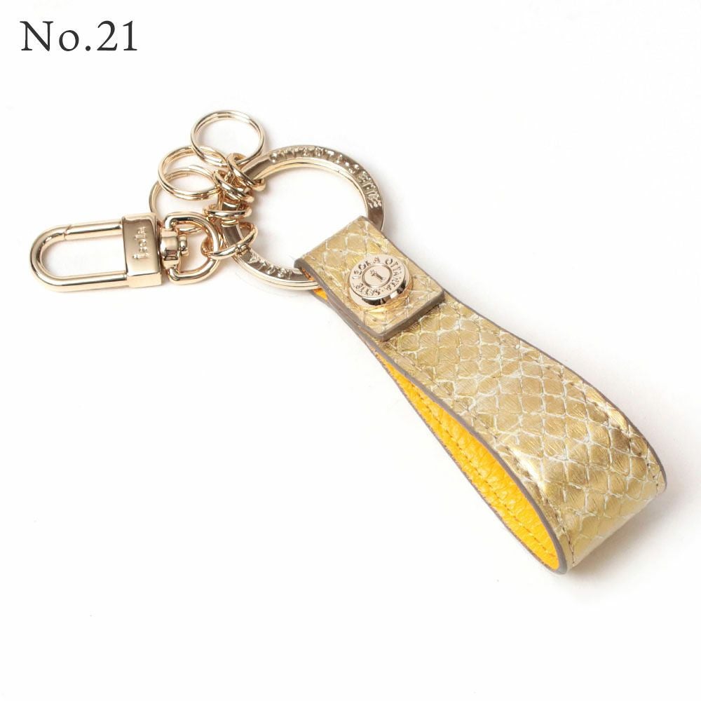 単品＿スペシャル＿タカロア＿キーリング＿パイソン＿蛇革＿NO.21